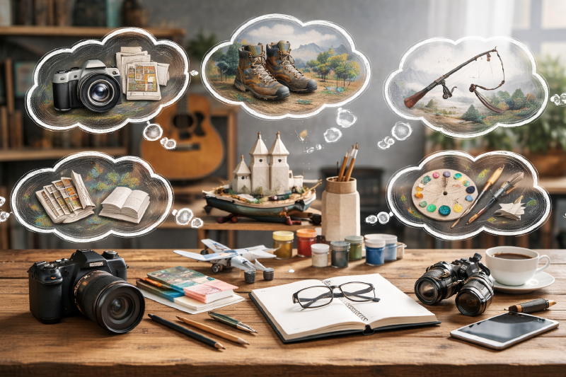 Analoge Hobby-Aktivität